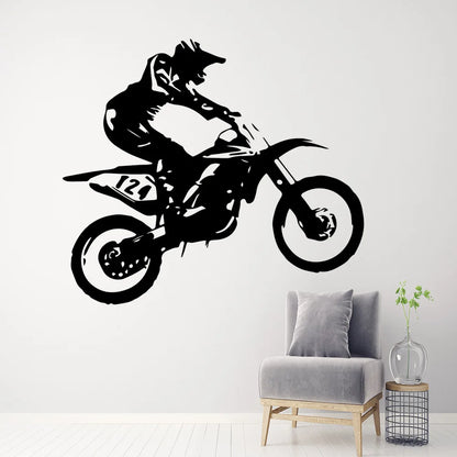 Creative Road And Motorcycle Art Vinyl Wall Stickers For Living Room Bedroom Kids Room Home Decoration Sticker Mural WallPaper