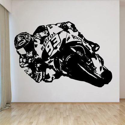 Creative Road And Motorcycle Art Vinyl Wall Stickers For Living Room Bedroom Kids Room Home Decoration Sticker Mural WallPaper