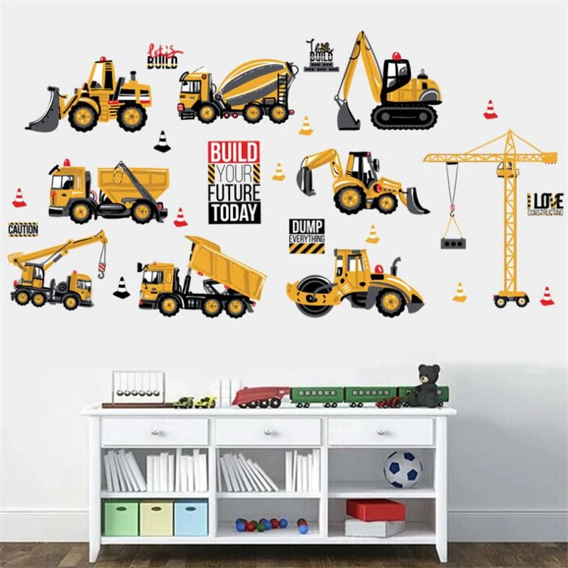 Disney Cartoon Cars Lighting McQueen 3D Wall Sticke s For Kids Room Home Bedroom PVC Decor Cartoon Movie Mural Art Decals