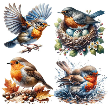 Three Ratels QN24 lovely Robin Art Wall Sticker for home decoration Car Sticker