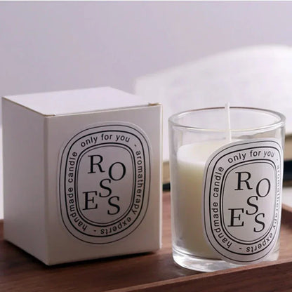 Scented Aromatic Candles Guest Gift Candles Lot Wedding Candles White in Glass Jars Luxury Candle for Home Decor