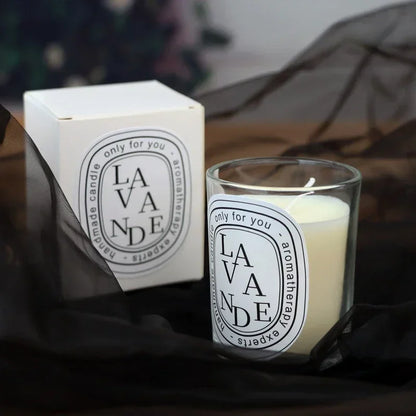 Scented Aromatic Candles Guest Gift Candles Lot Wedding Candles White in Glass Jars Luxury Candle for Home Decor