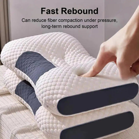 Lightweight Pillow Ergonomic Design Neck Pillow Fast Rebound Comfortable Touch Neck Pillow, Protect Neck