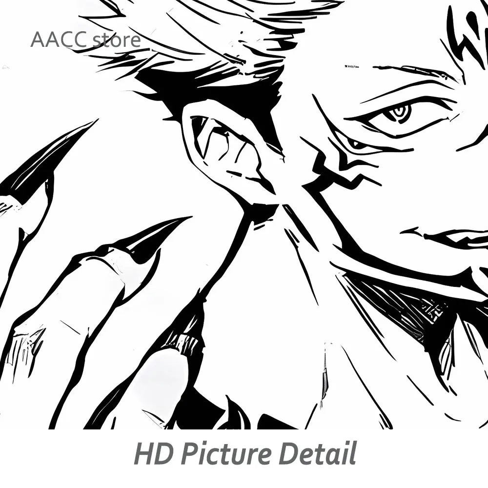 Japanese Abstract Jujutsu Kaisen Posters Anime Wall Art Kinji Hakari Pictures Satoru Gojo Manga Canvas Painting Home Room Decor